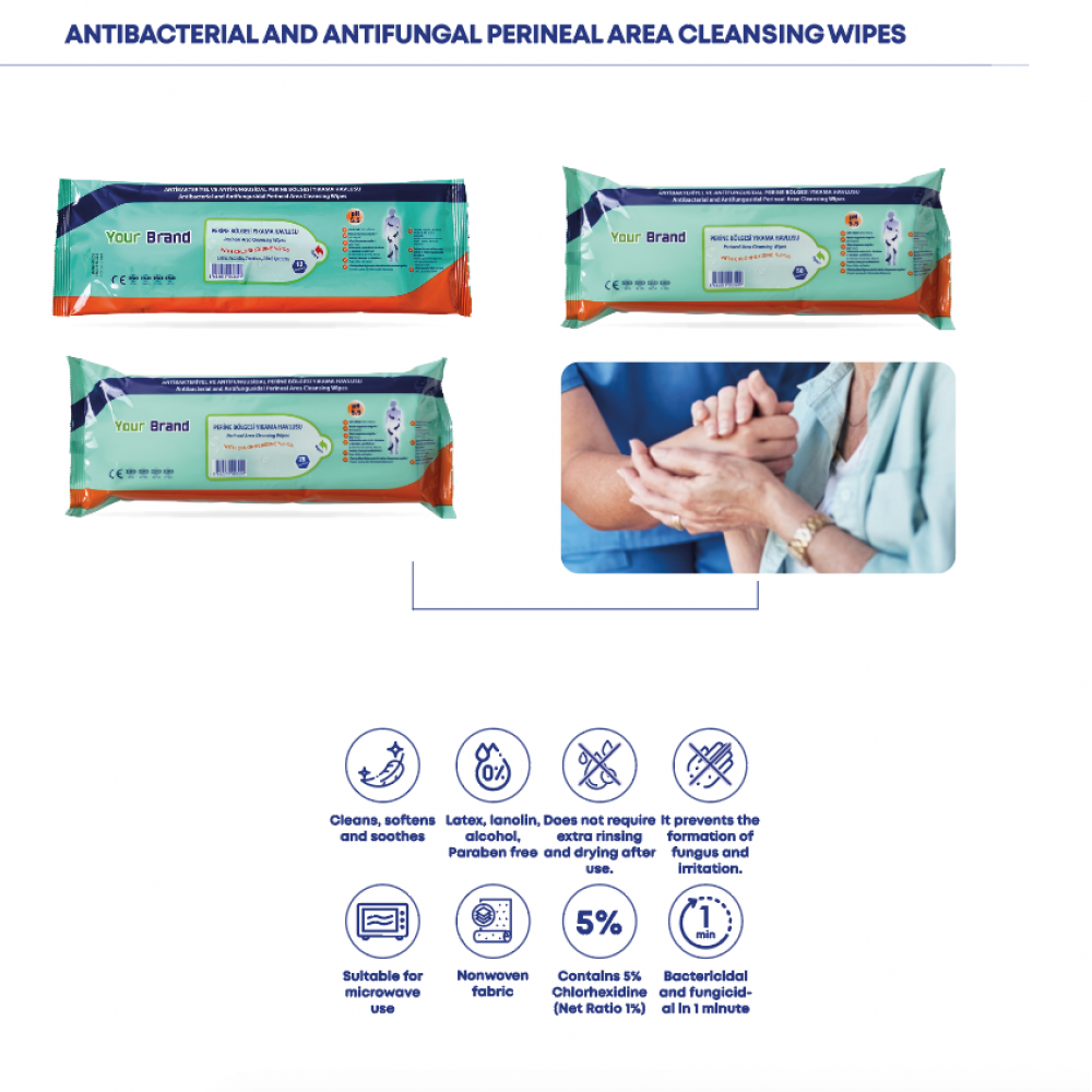 Perineal Area Cleansing Wipes BaylarMed