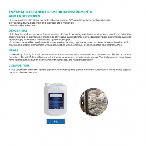 Enzymatic Cleaner for Medical Devices and Endoscopes