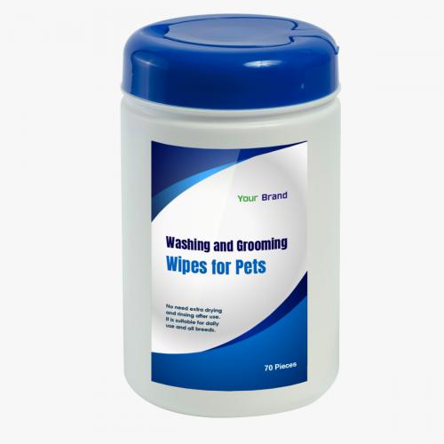 Washing & Grooming Wipes for Pets (70 pcs. canister)