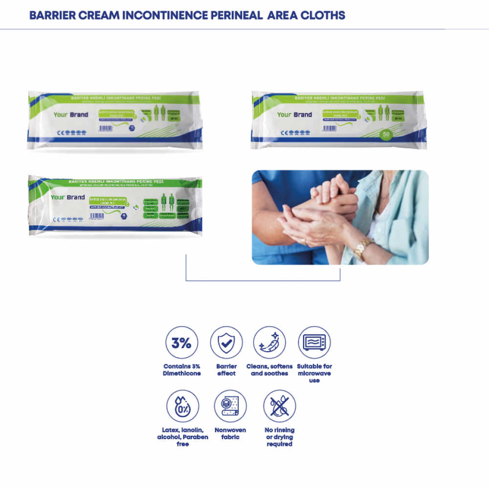 Barrier Cream Incontinence Perineal Area Cleansing Cloths BaylarMed